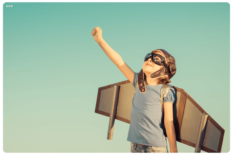 Pediatric Care in Pasadena and La Porte | Fairmont Pediatrics Child dressed as a superhero representing trusted pediatricians and pediatric care at Fairmont Pediatrics in Pasadena and La Porte, TX